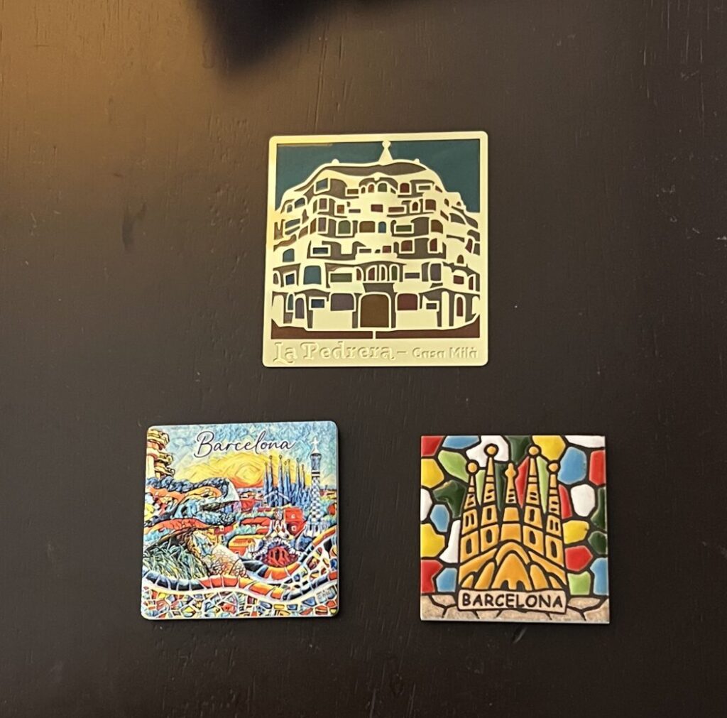 バルセロナ土産のマグネット