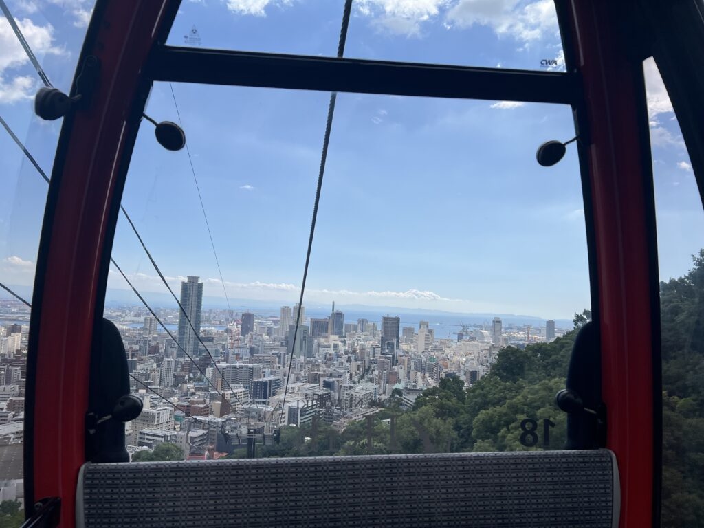 神戸ロープウェイからの景色