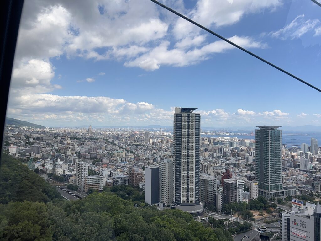 神戸ロープウェイからの景色