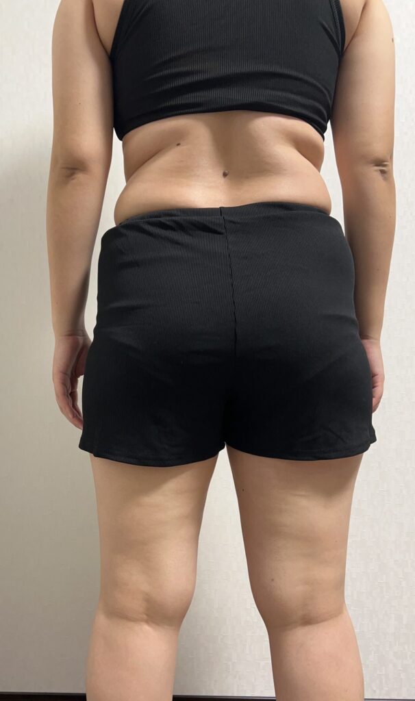 ダイエット開始時の背中