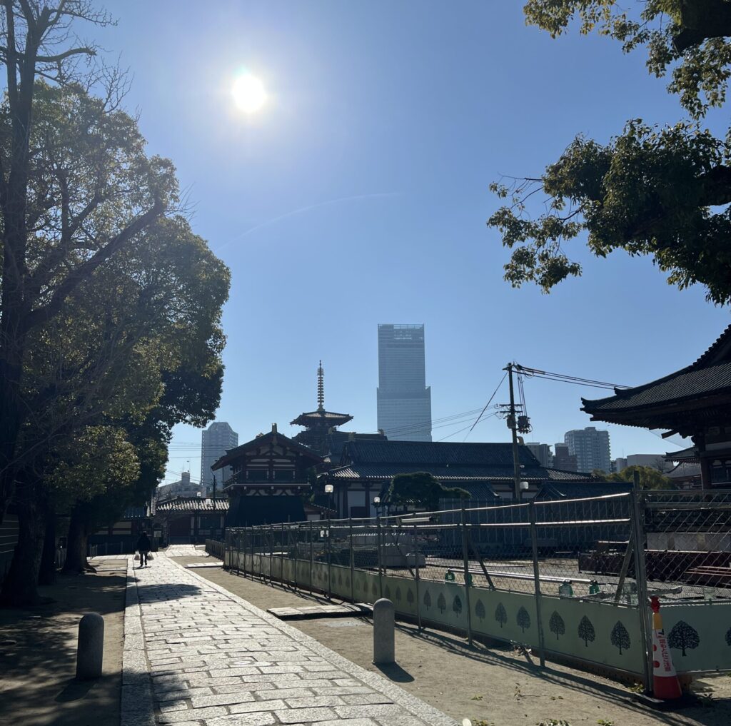 四天王寺とあべのハルカス