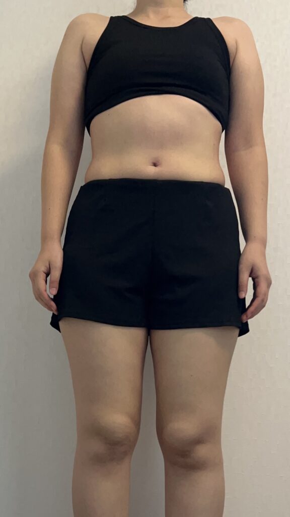 ダイエット開始2か月の体形