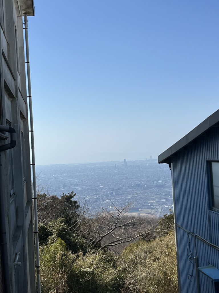 生駒山上遊園地からの大阪側の景色